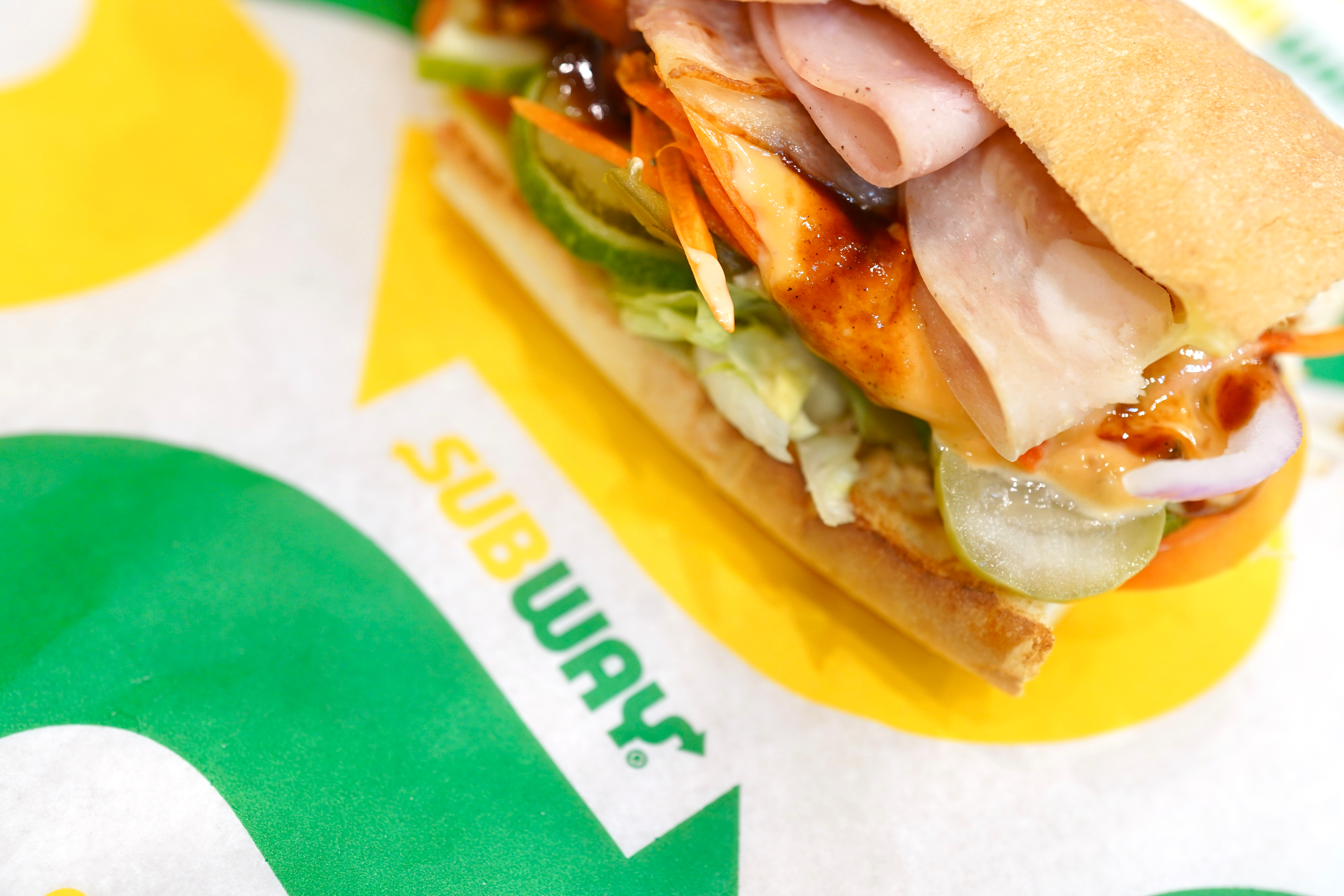 a Subway sandwich
