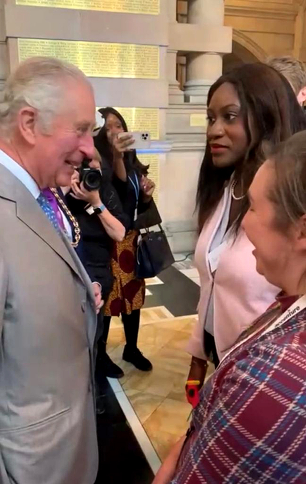Afua Kyei meets King Charles III